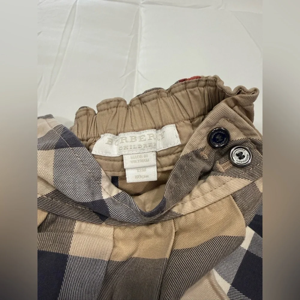 Burberry Beige and Red Checkered Mini Skirt - Picture 3 of 4